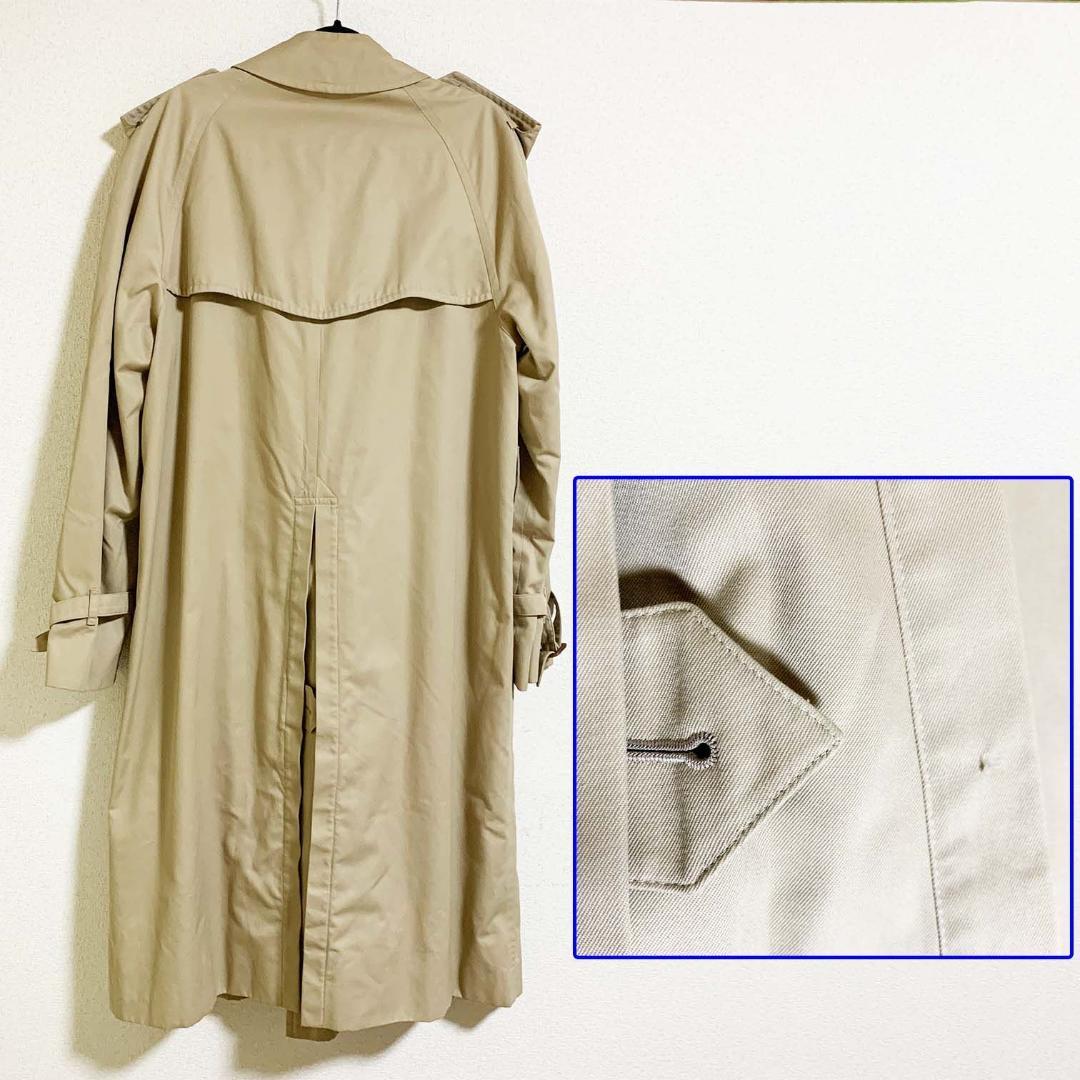 【美品】バーバリー トレンチコート ベルト欠損 ノバチェック ベージュ L