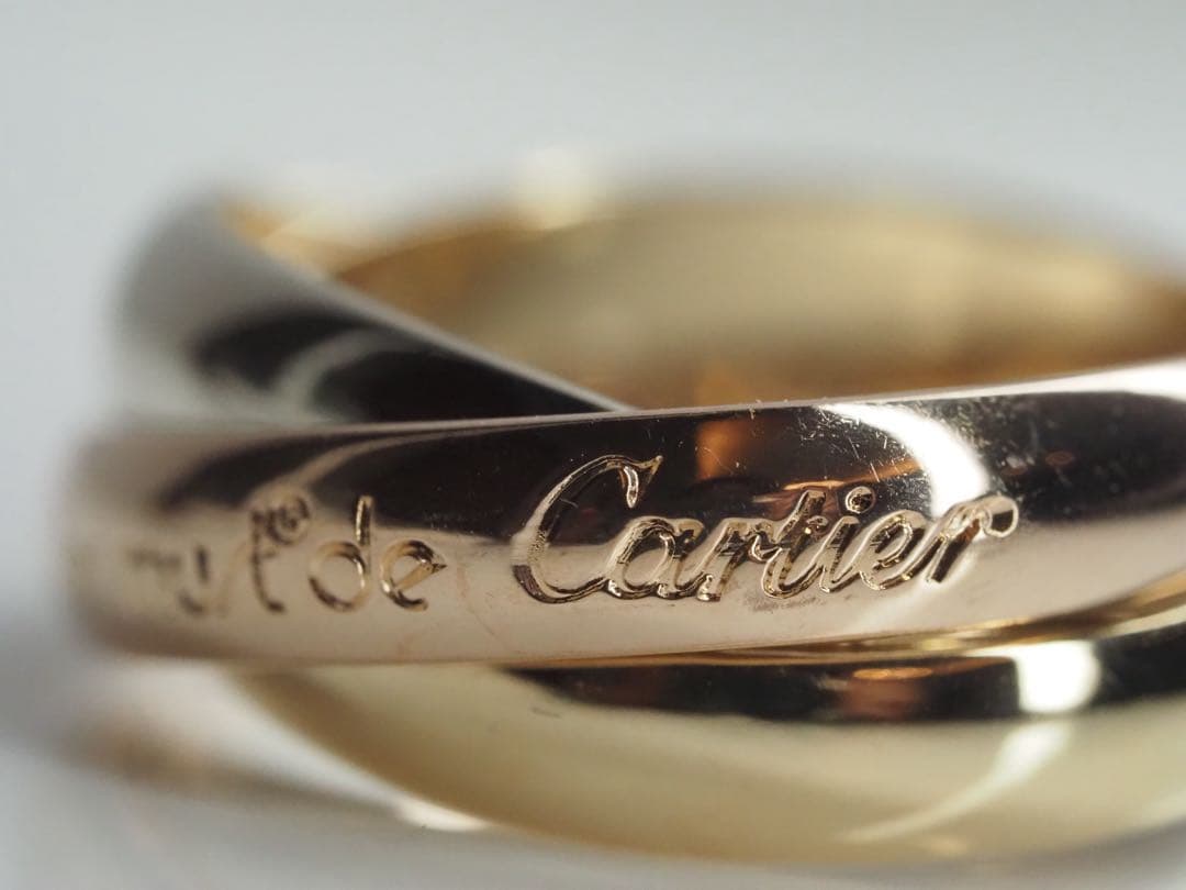 Cartier　カルティエ　トリニティリング 750YG/WG/PG 48号