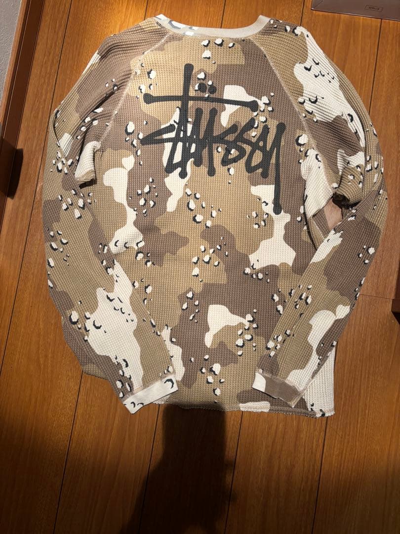 最終値下げ 確実正規品 Stussy Raglan サーマル　L/S CAMO