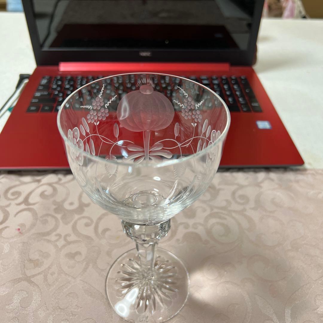 マイセンクリスタルグラス　ブルーオニオン