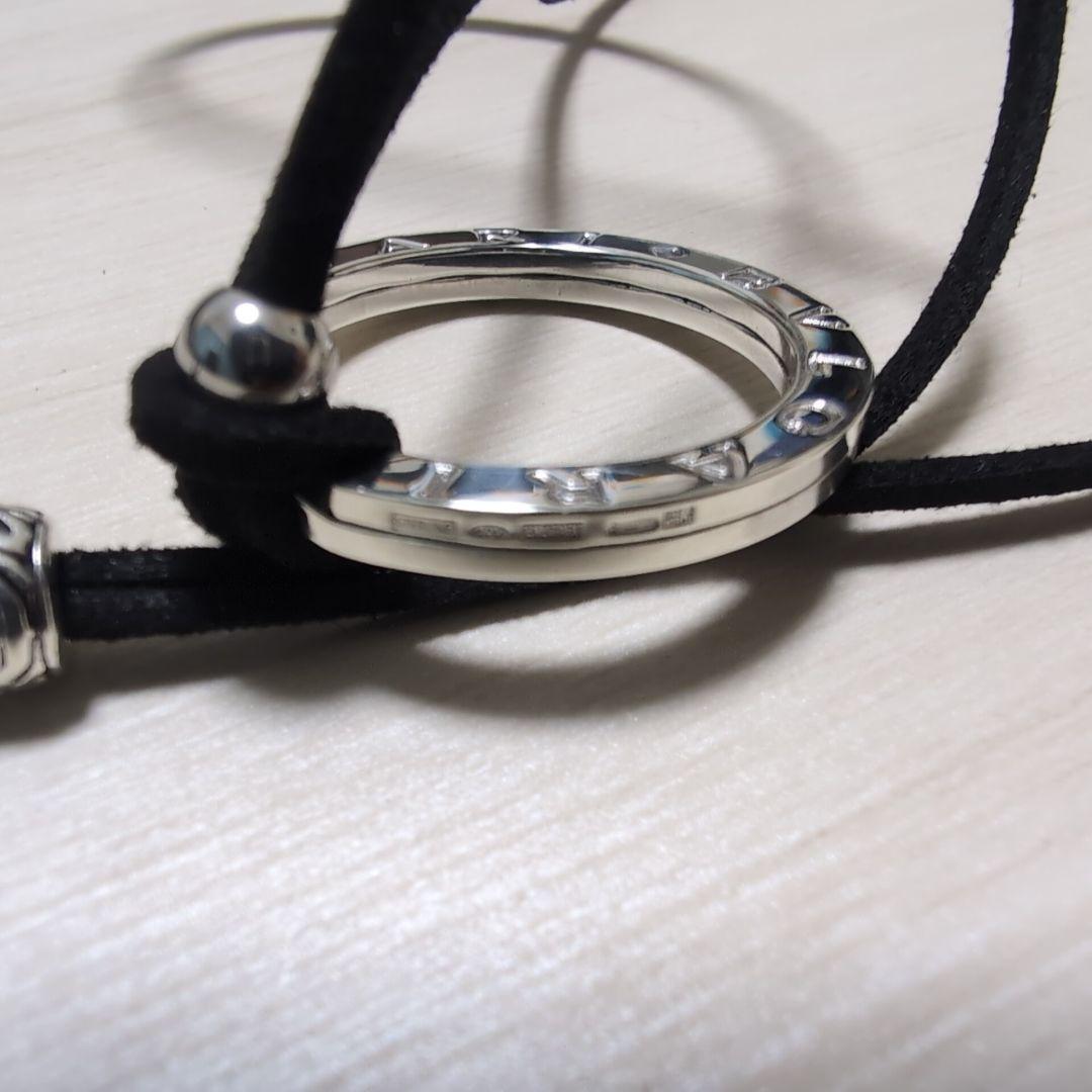 極美品 BVLGARI ブルガリシルバー キーリング チョーカー付 ネックレス