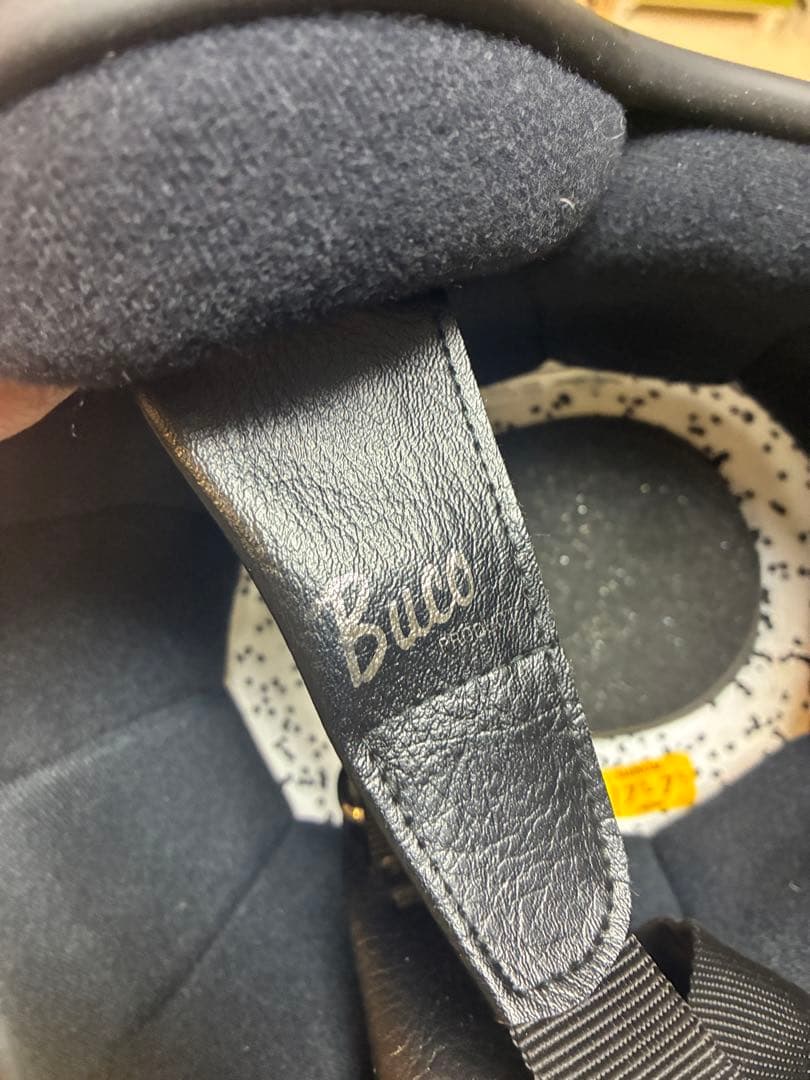Buco STANDARD ジェットヘルメット ブラック・ホワイト　スキャロップ