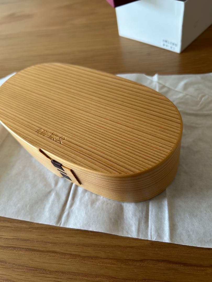 栗久　曲げわっぱ　小判入れ子(大) RSサイズ　日本製　化粧箱入り