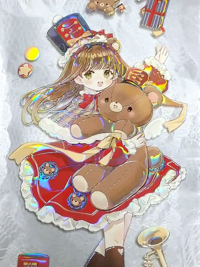 のこり２✩SALE✩J208＃抱抱玩偶(虹光)切り売り海外人物マステ女の子