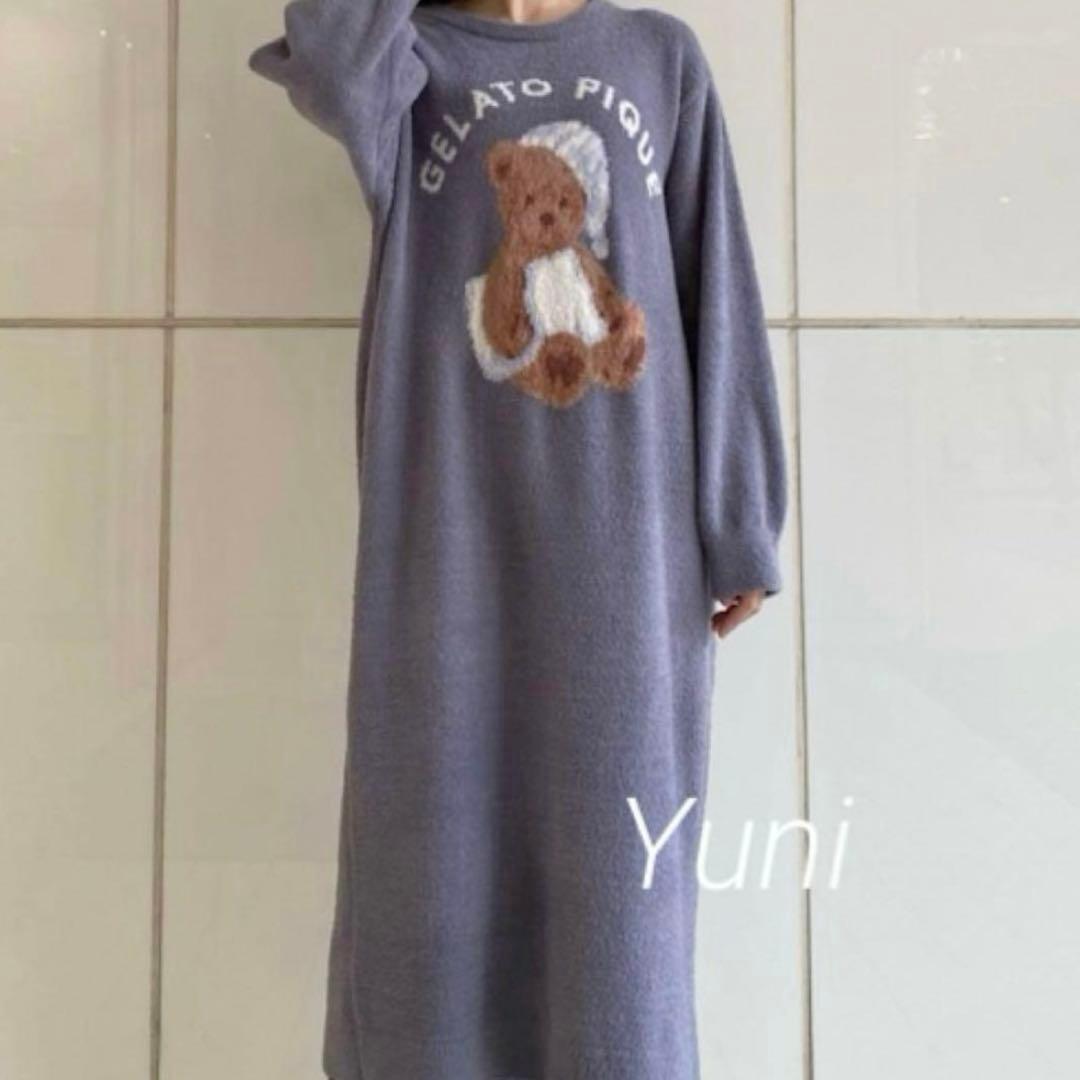 専用♡正規品♡GOOD NIGHT BEAR ジャガードワンピース♡ネイビー