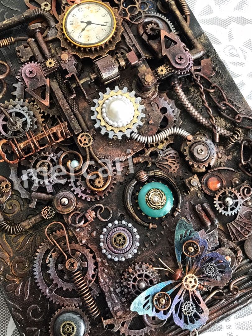 テクスチャー スチームパンクアート 立体画 原画 1点もの sp#8