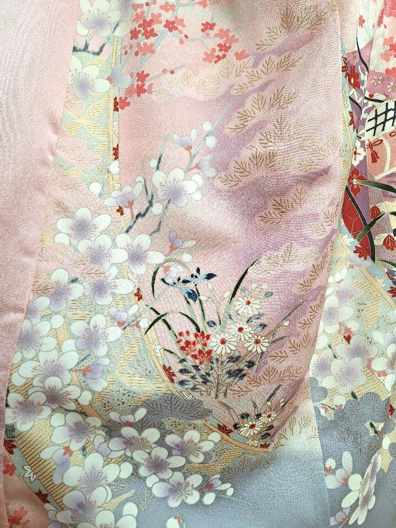 着物リメイクワンピース3672