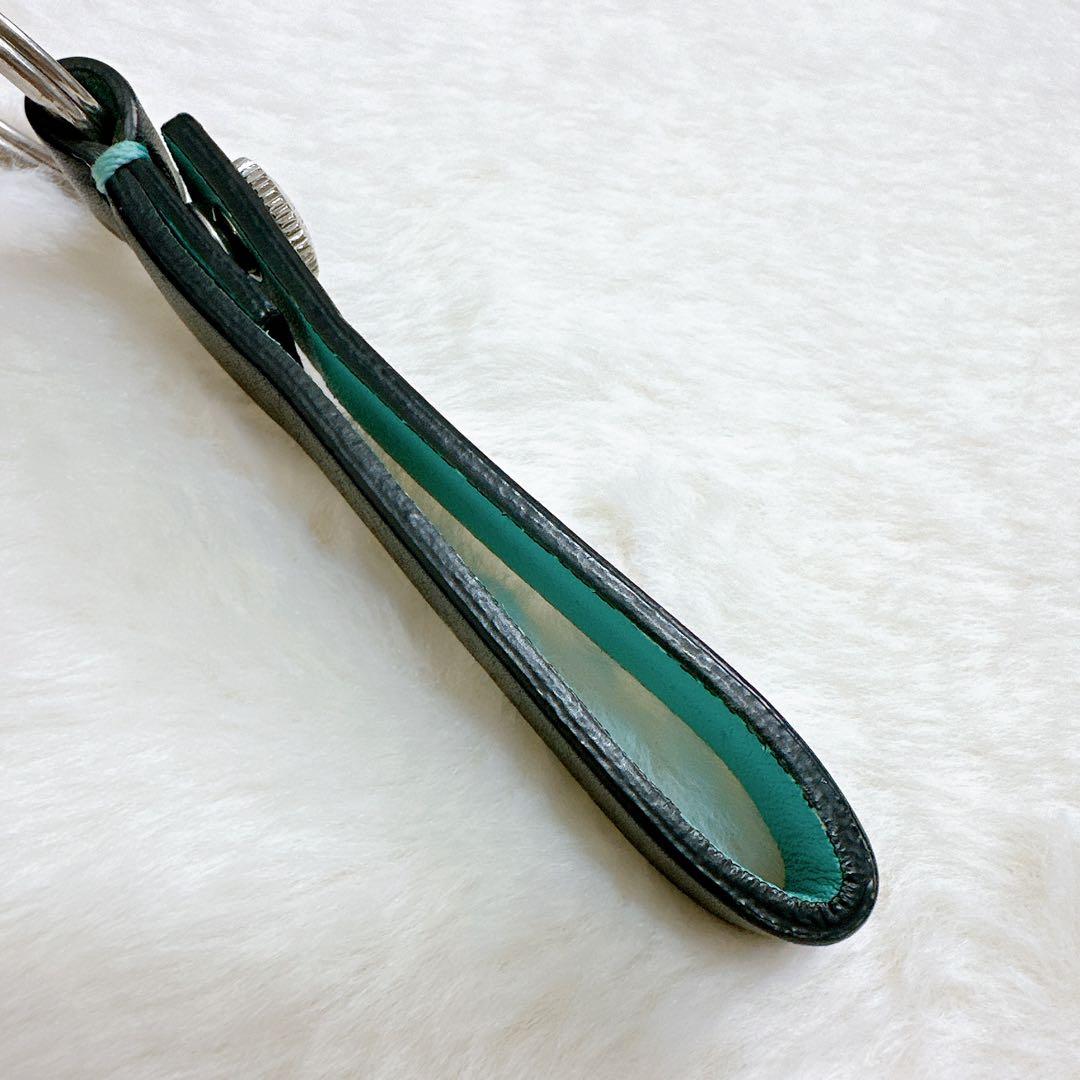 TIFFANY＆Co ティファニー レザーストラップ付キーリング スナップループ