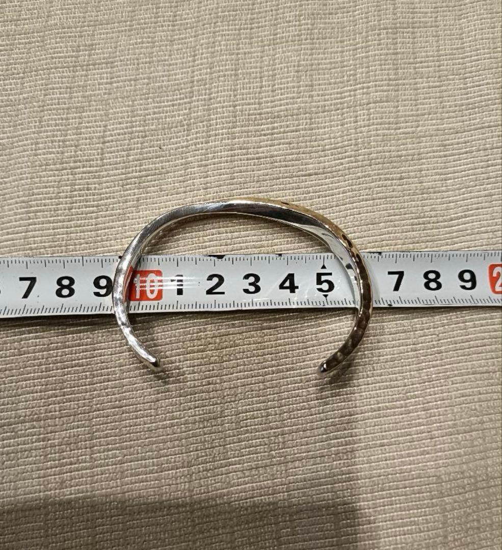 市松 K14 × silver925 スパイラルバングル