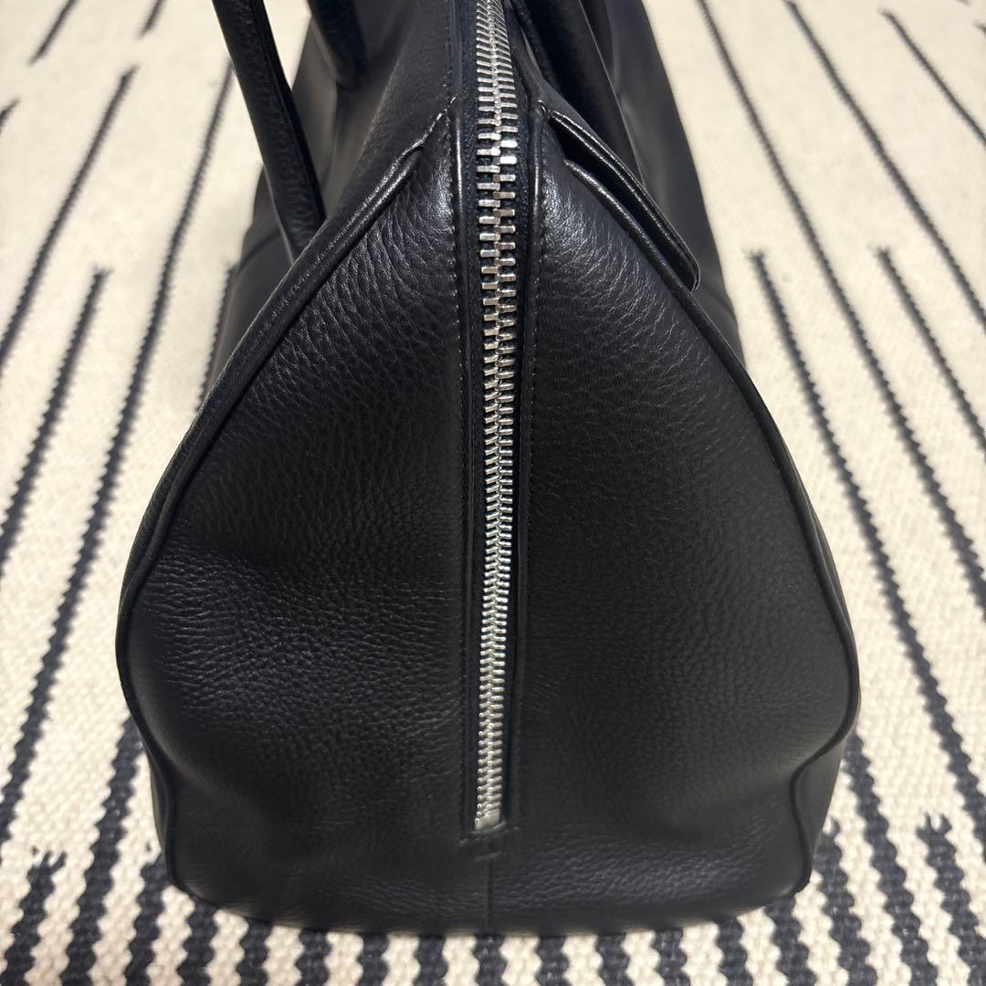 最終価格ゴールデングースGOLDEN黒レザーボストンバッグハンドバッグ