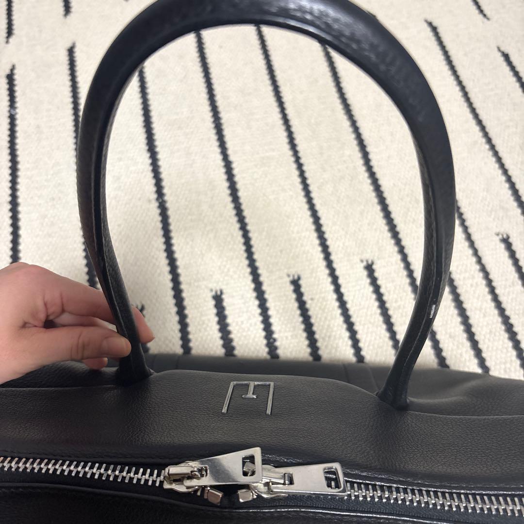 最終価格ゴールデングースGOLDEN黒レザーボストンバッグハンドバッグ