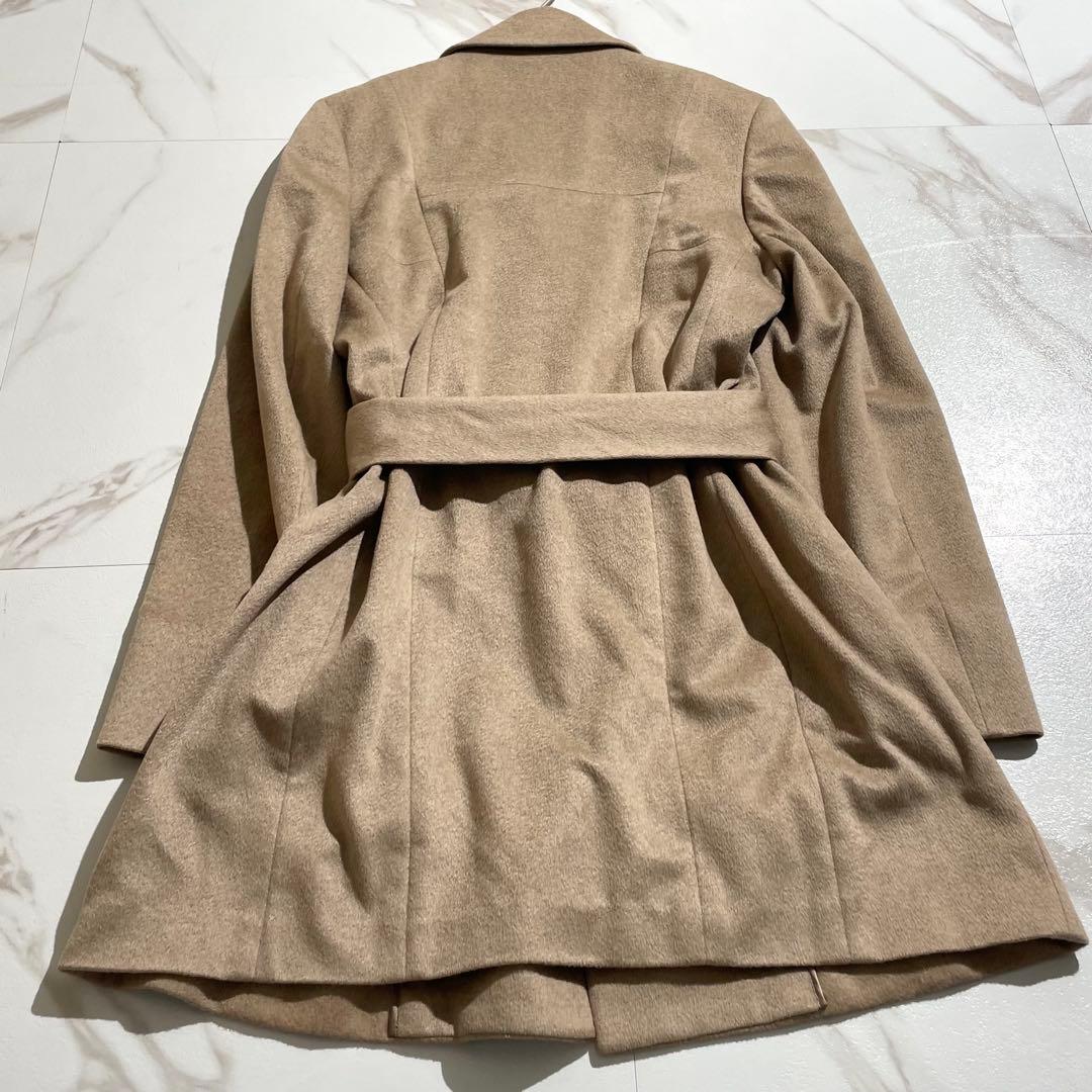 極美品✨ ベルベスト カシミヤ×ミンク素材 トレンチコート ブラウン 大きい