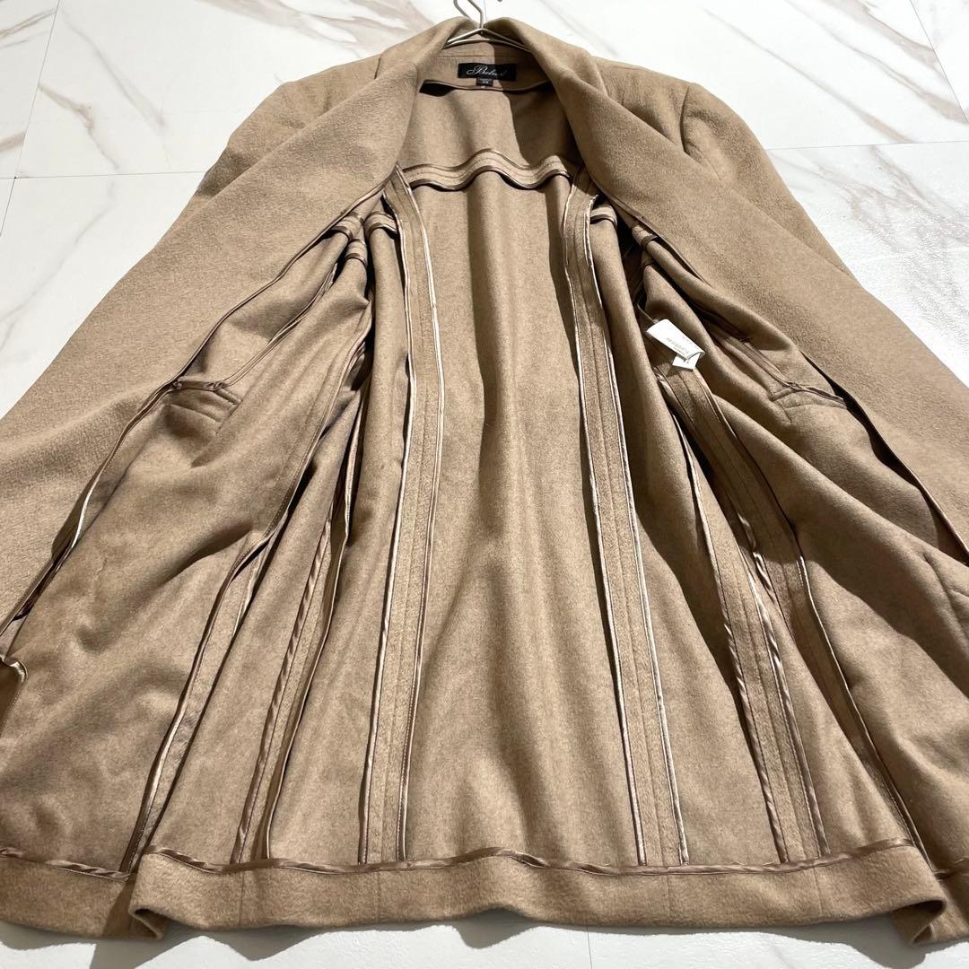 極美品✨ ベルベスト カシミヤ×ミンク素材 トレンチコート ブラウン 大きい
