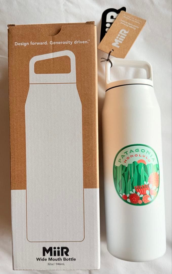 【新品未使用】パタゴニア×MiiRコラボ　ホノルル店限定　水筒（946ml）