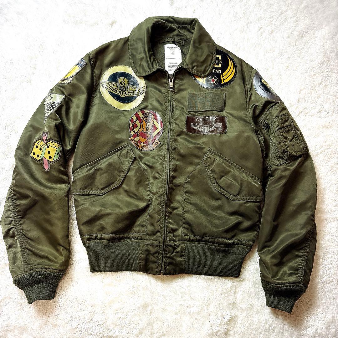 AVIREX パッチカスタム フライトジャケット M Y2K ミリタリー