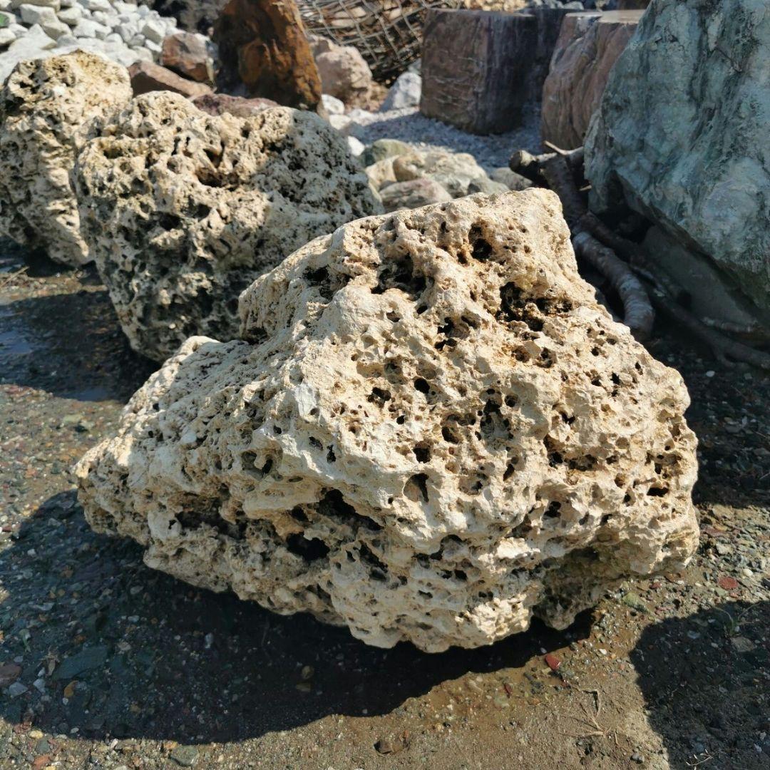 サンゴ石　94キロ　庭石　石　鑑賞石 石材　庭　ガーデニング　置物