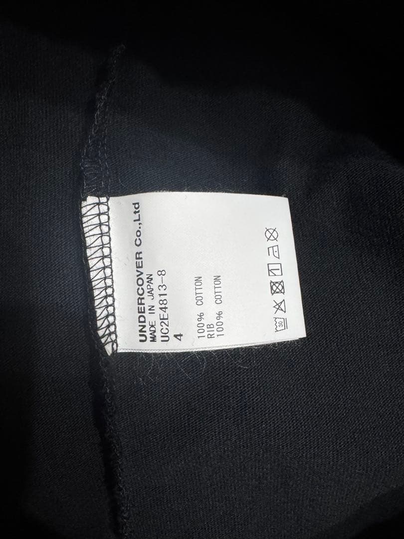 新品UNDERCOVER FAUST半袖プリントTシャツ黒サイズ4