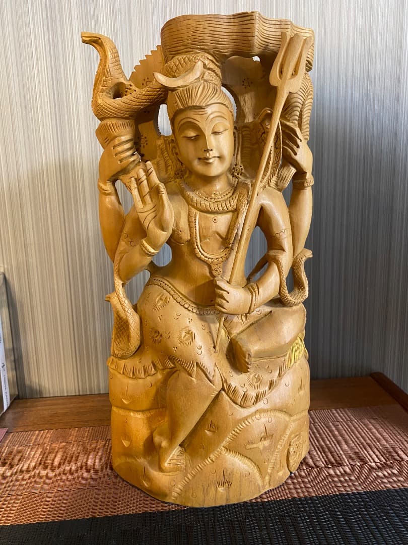 シヴァ神 木像