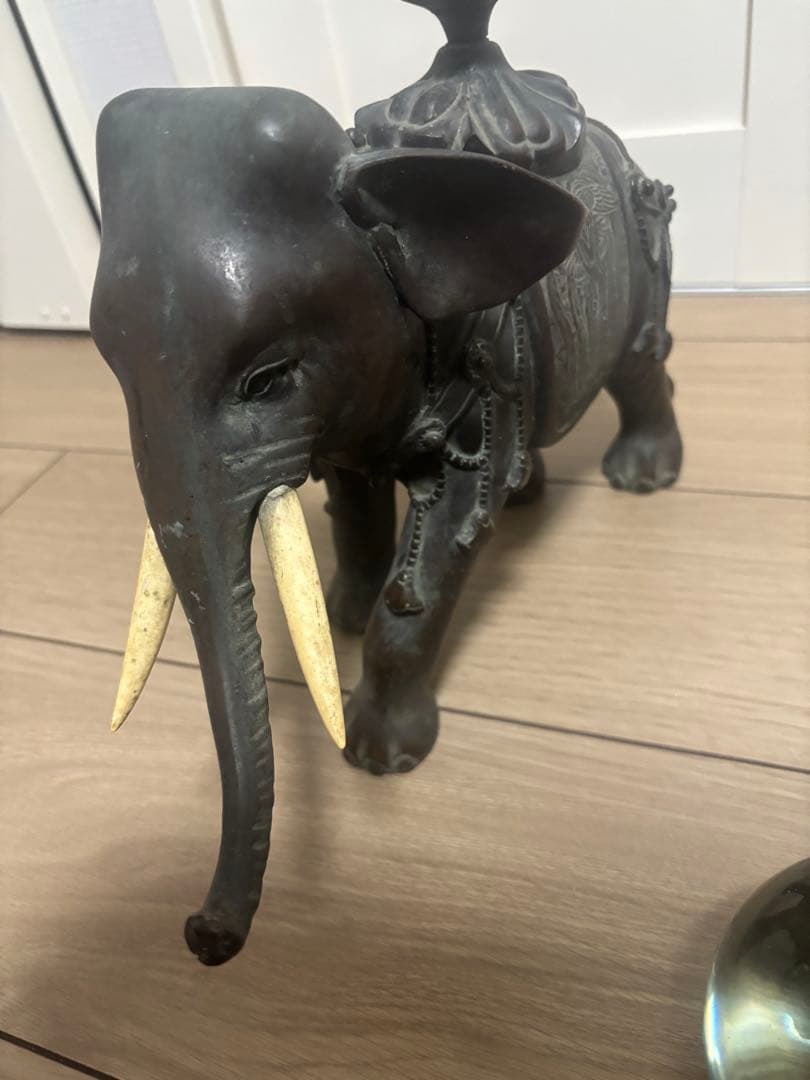 置物 金属工芸 彫刻 象