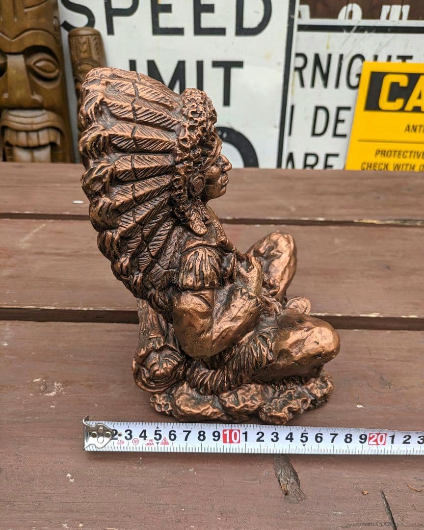 70's ネイティブアメリカン インディアン置物　プエブロUSAヴィンテージ雑貨