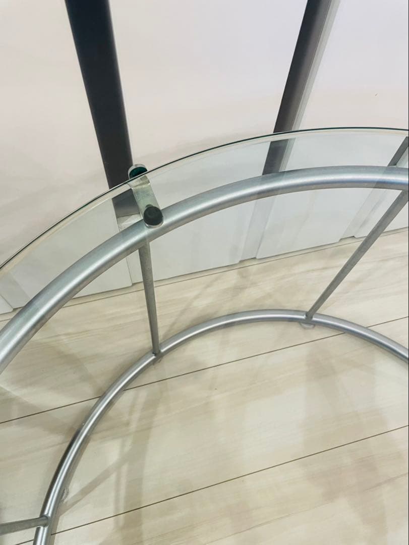 美品 HUKLA フクラ　TMRB リビングテーブル　ガラステーブル