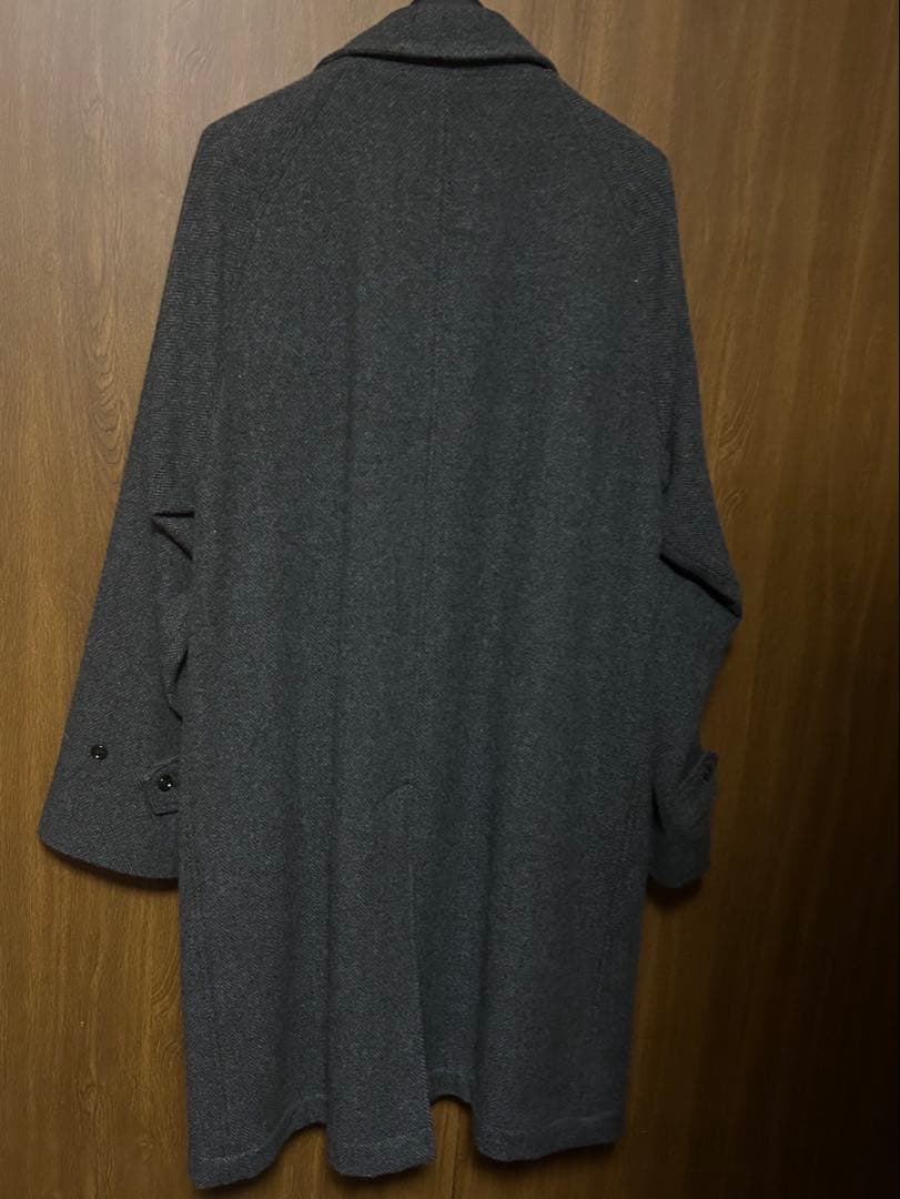 ウールヘリンボーンツイード　バルカラーコート　workers ワーカーズ