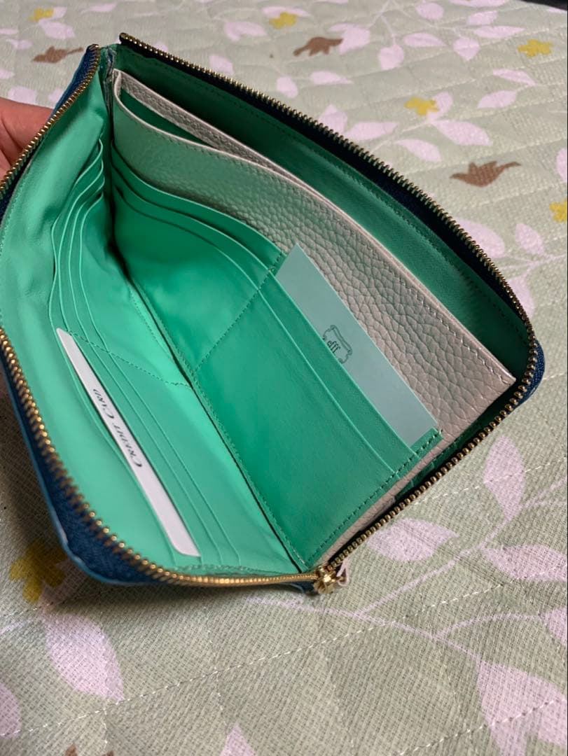 efffy 長財布 L字ファスナー 友禅染 【新品未使用】