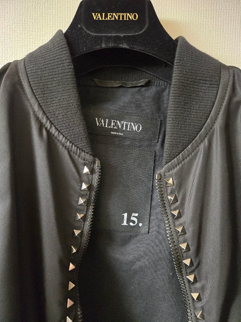 tyutarox Valentino ロックスタッズ ブルゾン黒 46