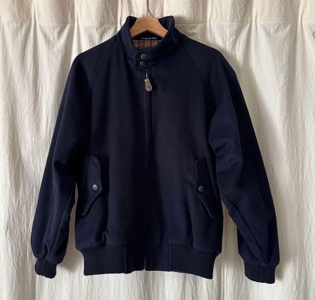 90s Graham Hill ハリントンジャケット　カシミヤ混　Mサイズ