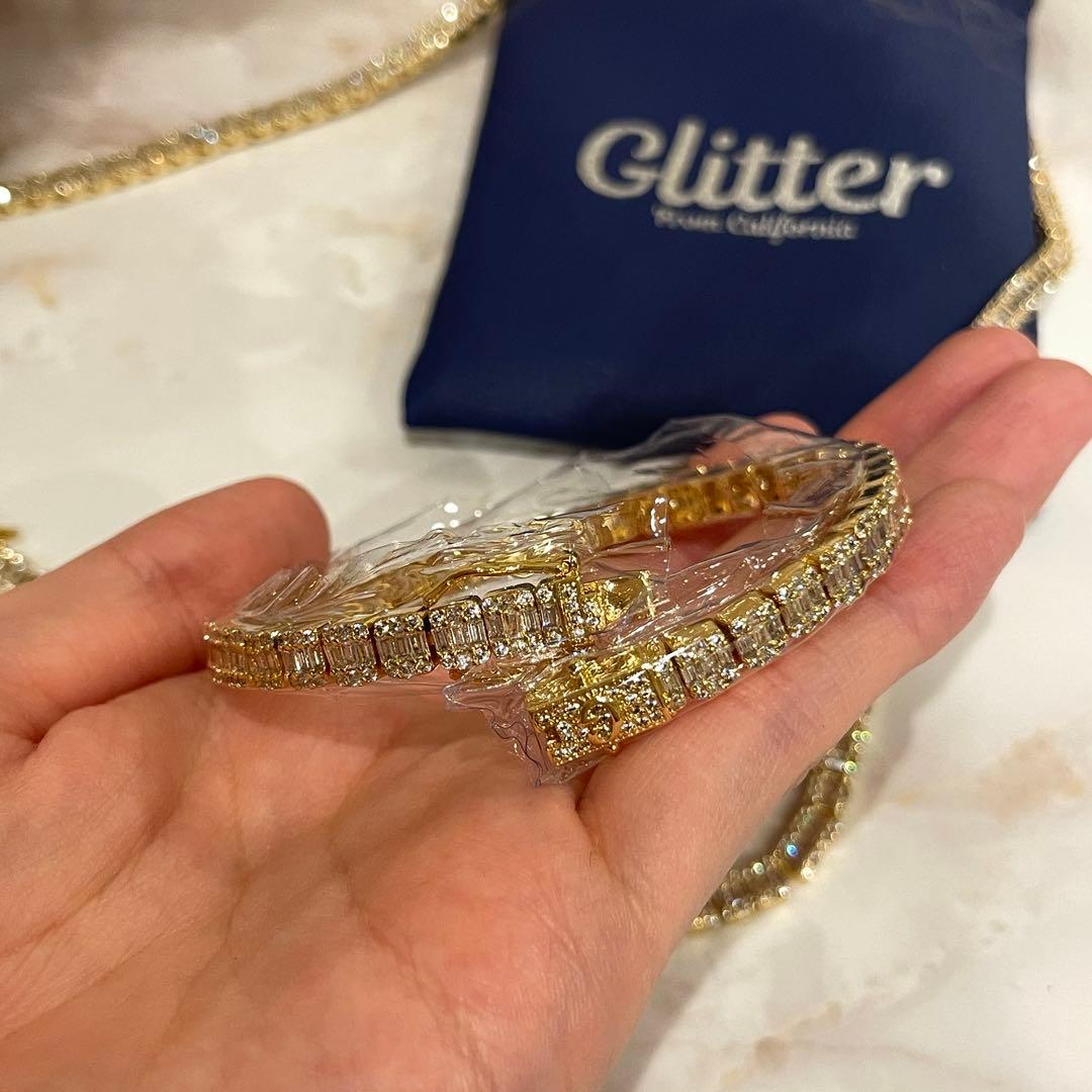 【まいぷ】Glitter 5mm ネックレスとブレスレットセット