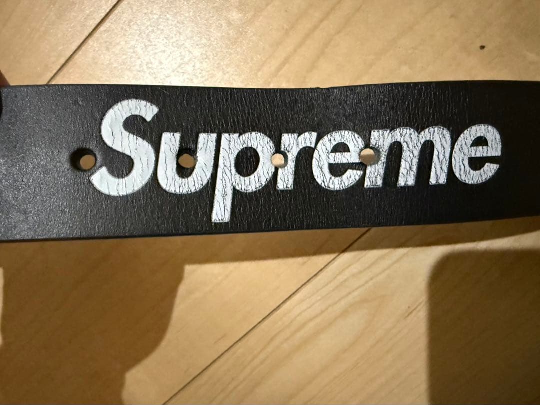 Supreme Repeat Leather Belt \"Black\" Mサイズ
