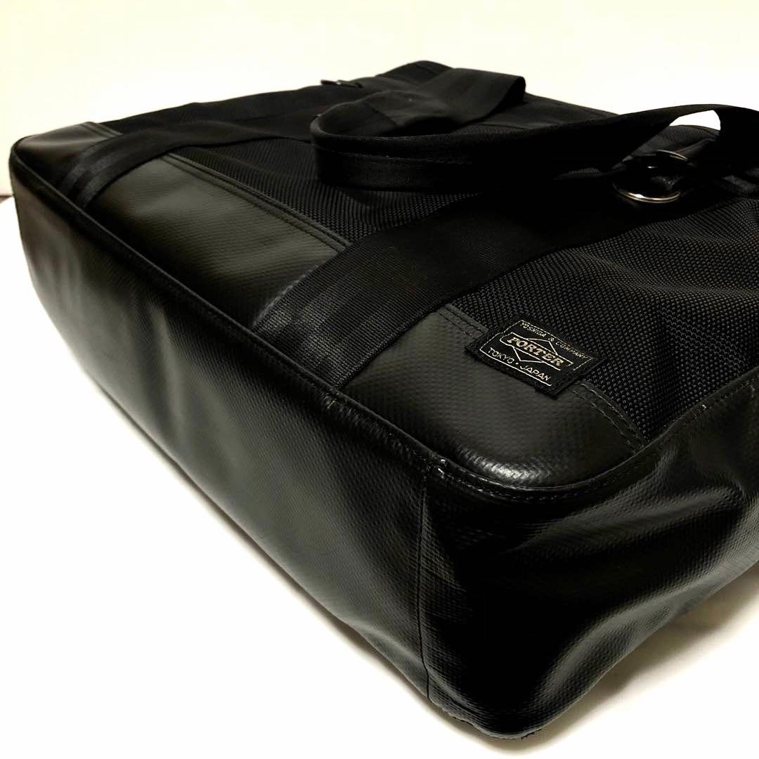 現行タグ✨極美品 ポーター ヒート トートバッグ A4可 大容量 黒 マグライト
