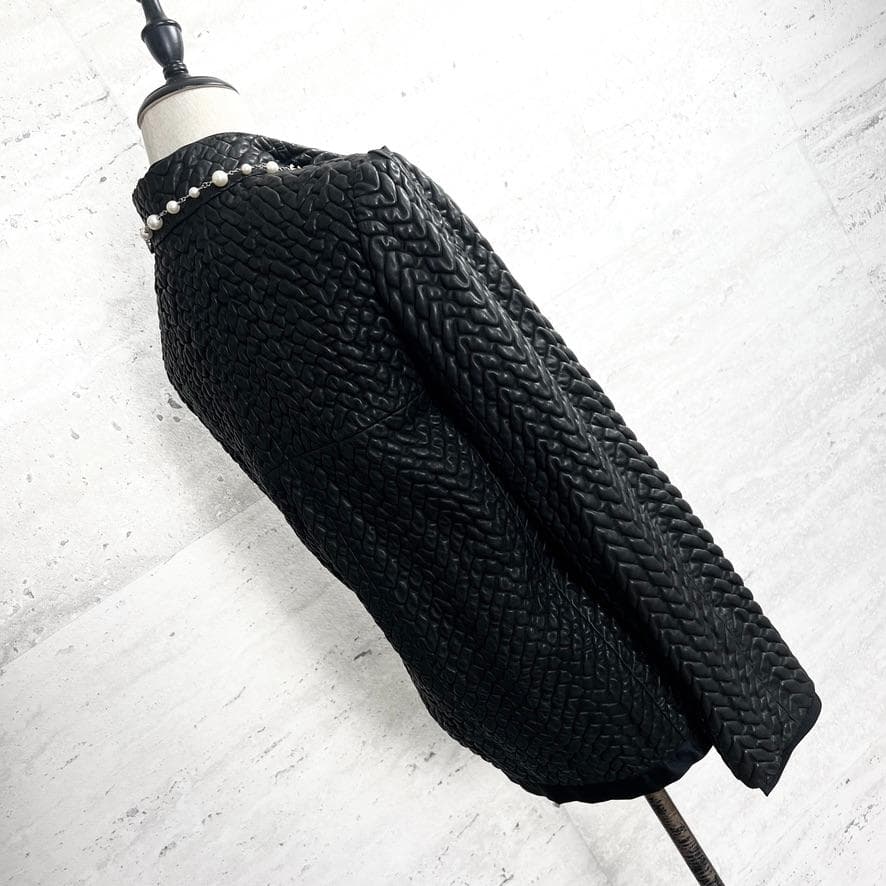 極美品★CHANEL★極レア★本革ラムレザー★リボン★ライダース★ジャケット