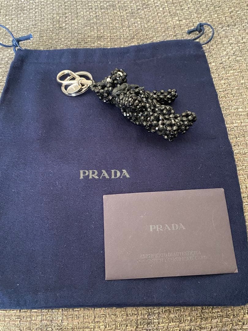 PRADA☆超レア国内正規品テディベアキーホルダー☆チャーム☆新品未使用品
