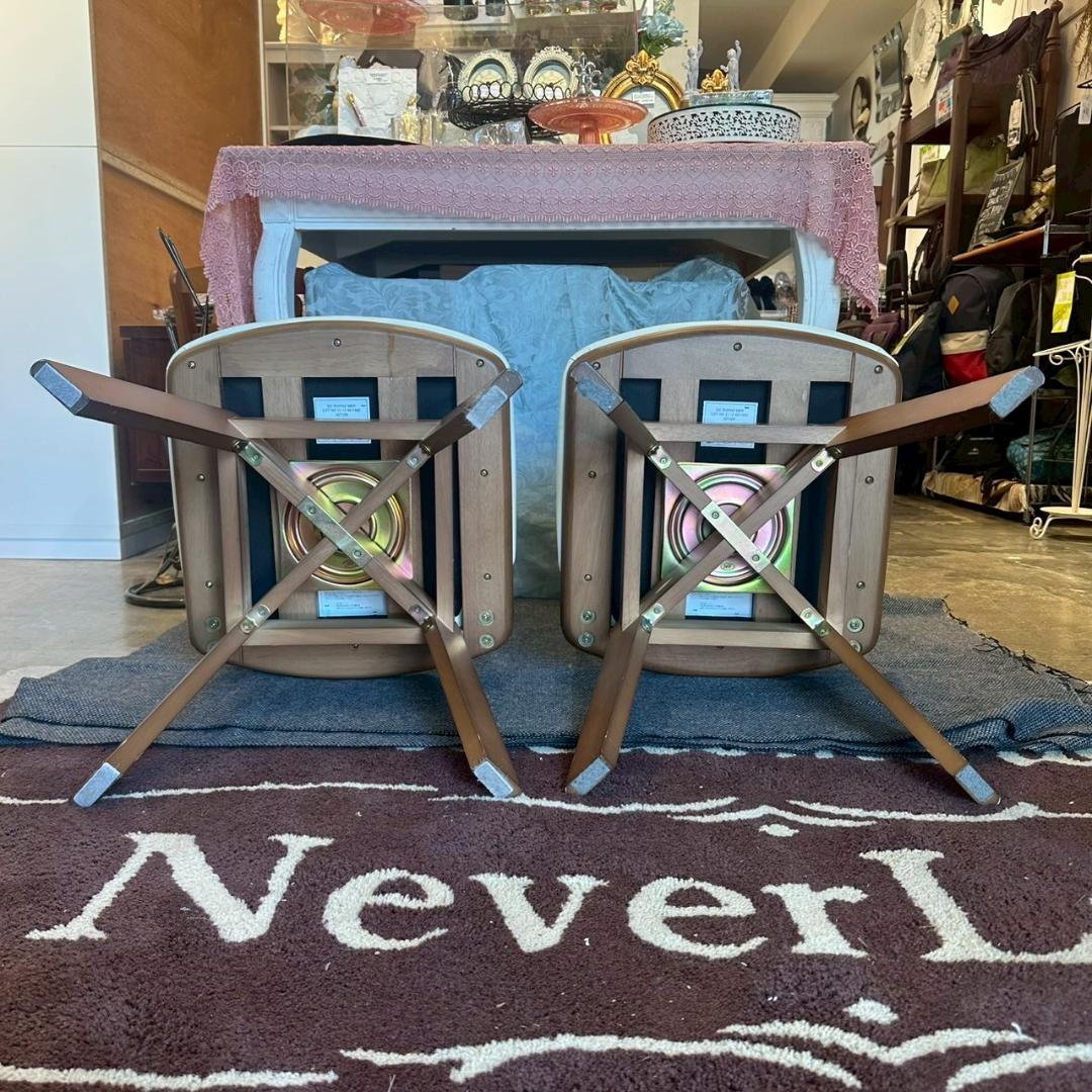 iΦ【2脚セット】NITORI ロピア２ 回転式ダイニングチェア ダークブラウン