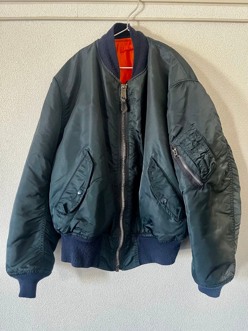 MA-1 ネイビージャケット　アルファ社　希少な80〜90年代モデル