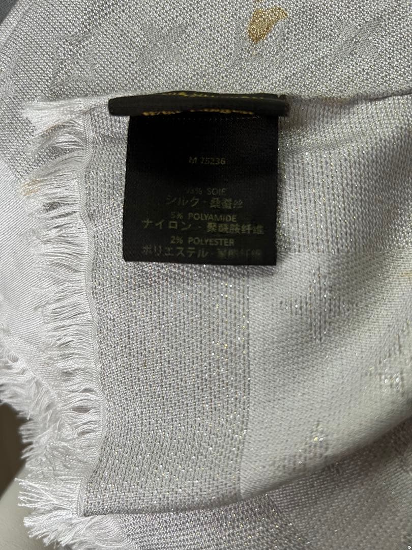 ルイ・ヴィトン グレー モノグラム ストール