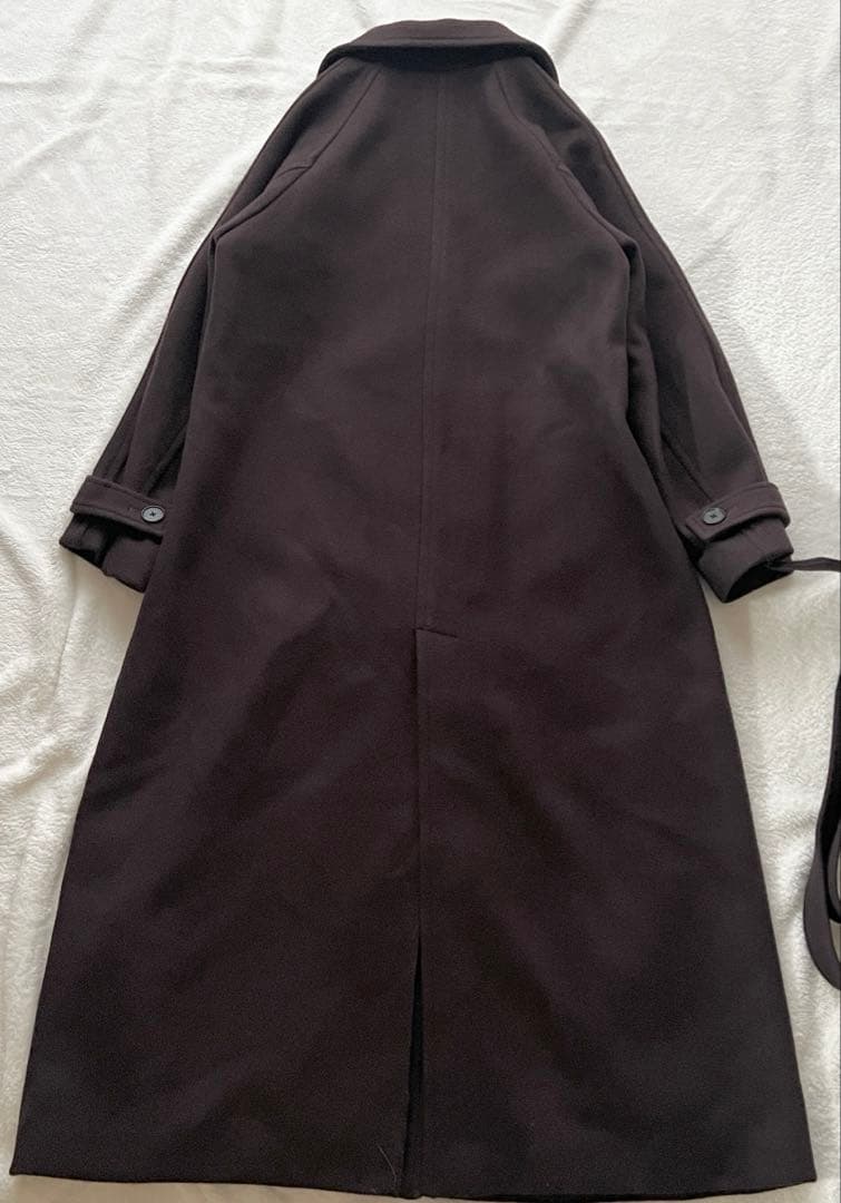 PUBLIC TOKYO SUPER140ブレンドトレンチライクウールコート