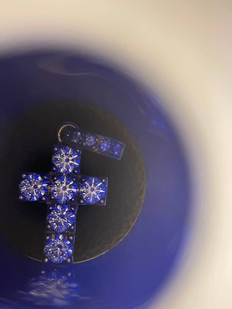 アイボリータワー 6石 クロス vago k18 18k トップ ダイヤモンド