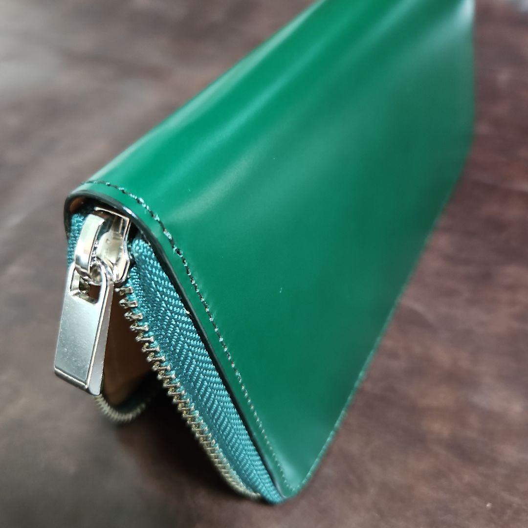 長札ラウンドファスナー財布　コードバン