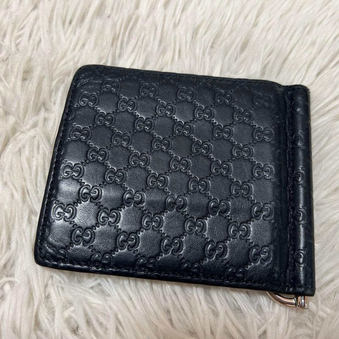 ⭐️美品⭐️GUCCI グッチ マイクロシマ エンボス マネークリップ カードケース