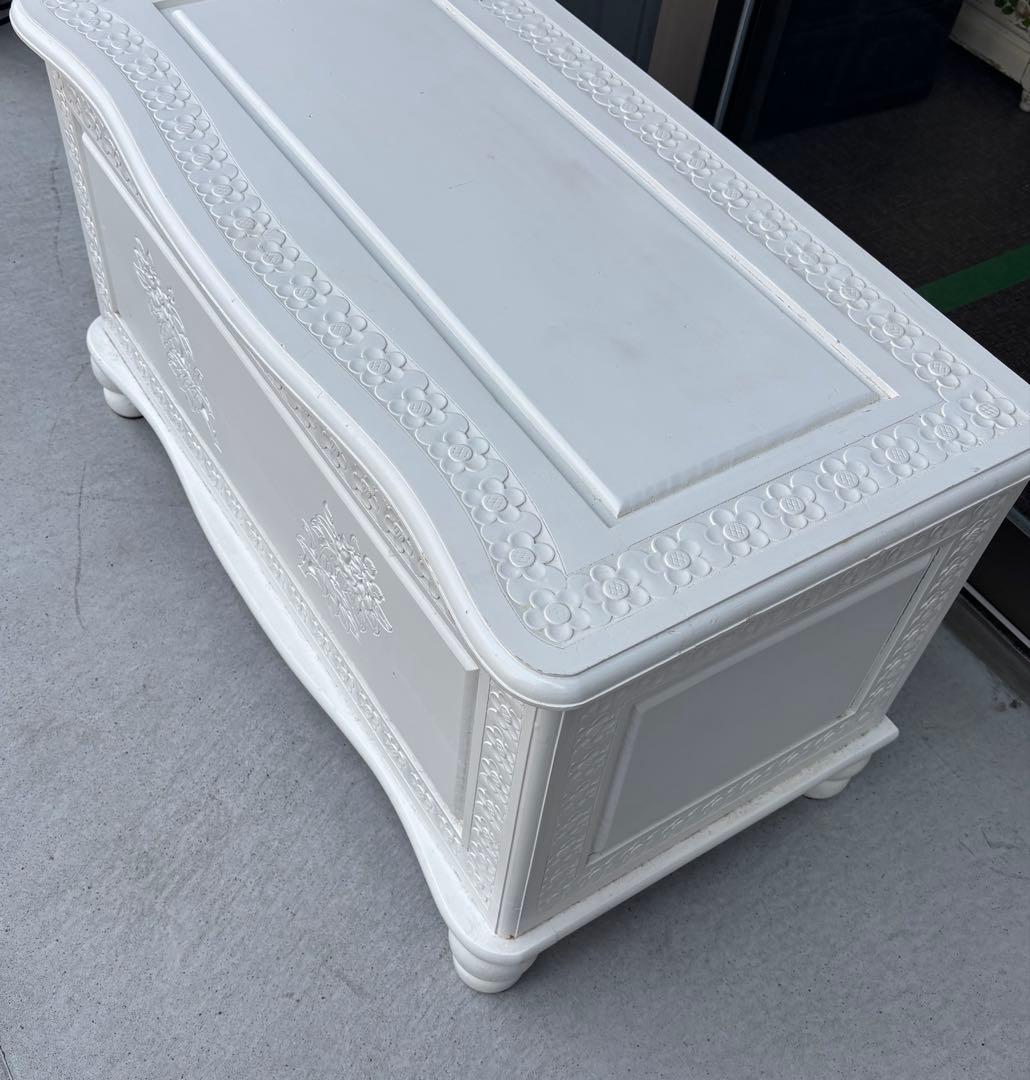 ロココ調　ベンチ型収納BOX