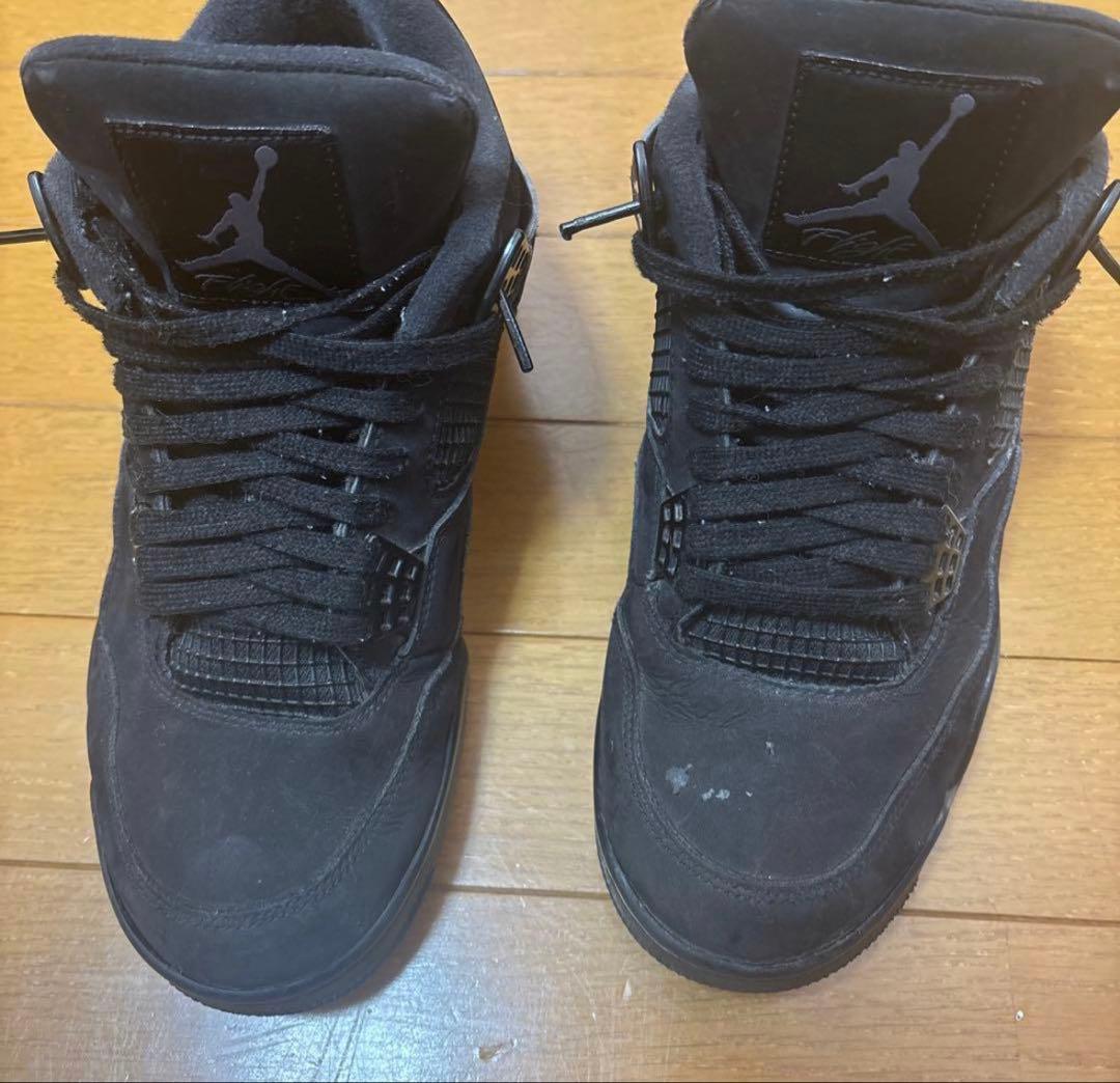 靴 aj4 black cat