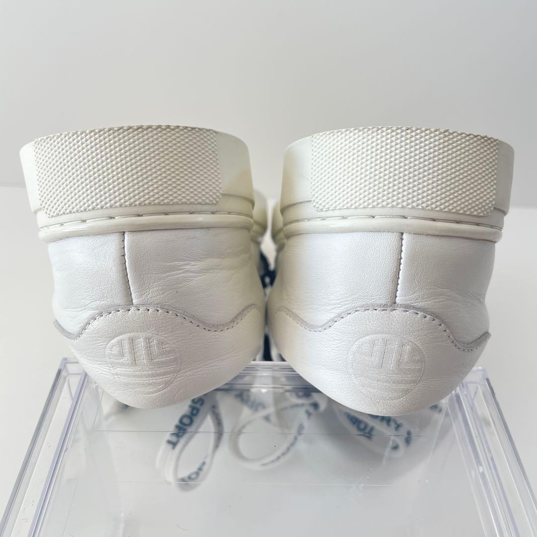 【美品】TORY SPORT フリルデザイン　ホワイト ローカットスニーカー