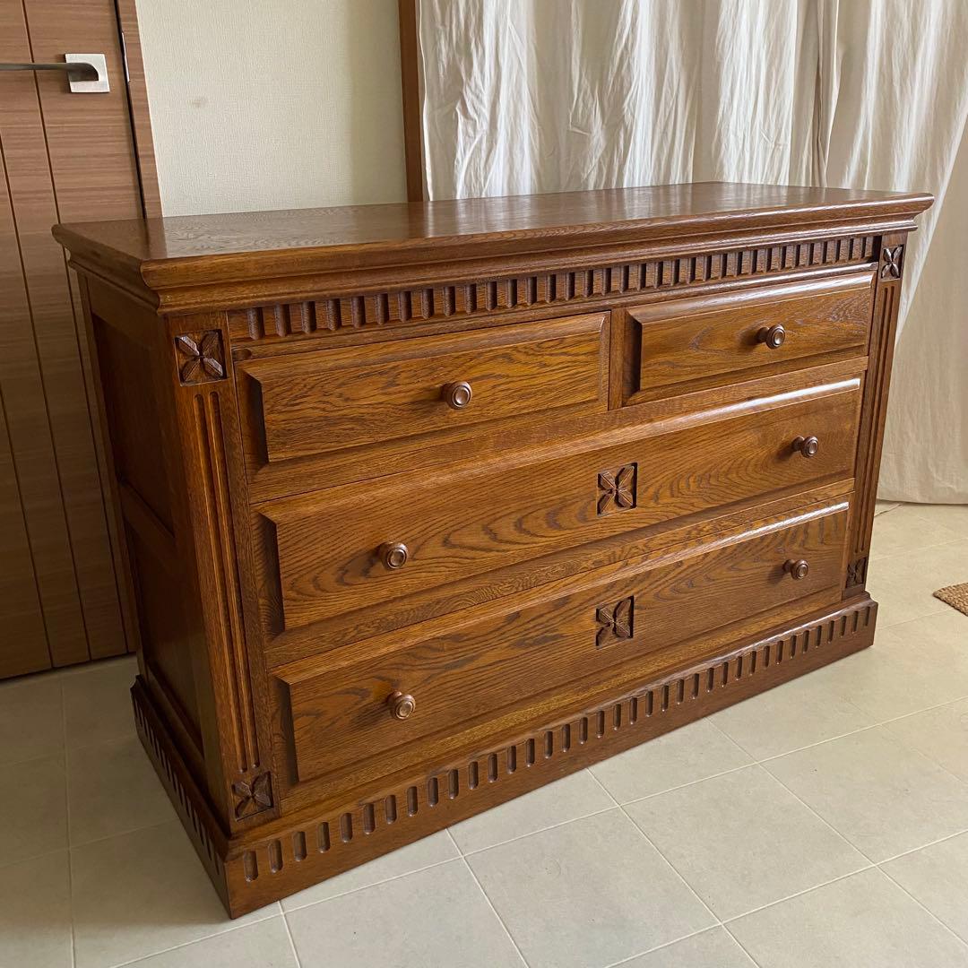 葉山家具　葉山ガーデン　勇峰工芸　英国カントリー　チェスト　箪笥　サイドボード