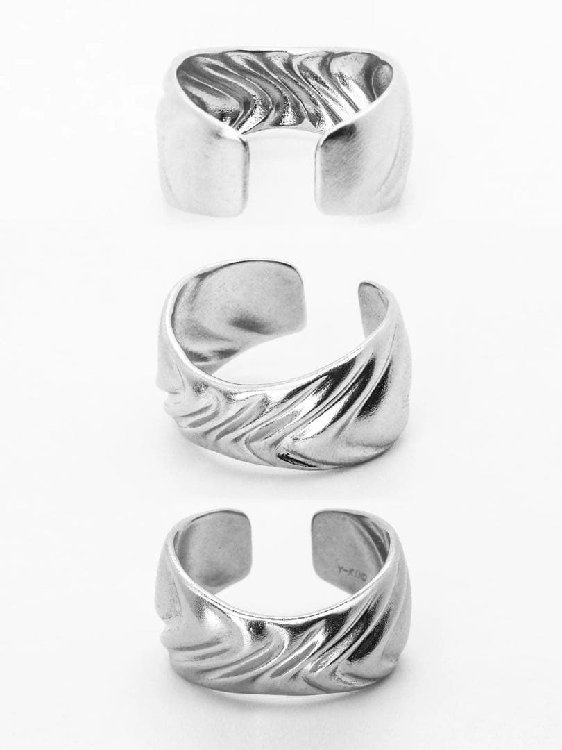XG着用 YKINDシルバーウェーブオープンリング フリーサイズ
