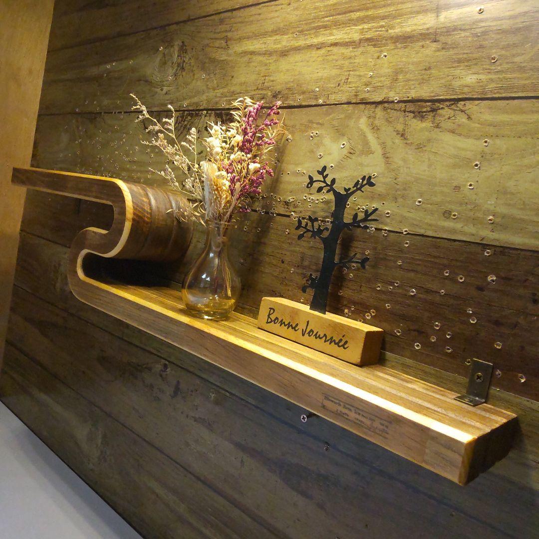 ウォールシェルフ　ウォールラック　飾り棚　北欧　【60cm】