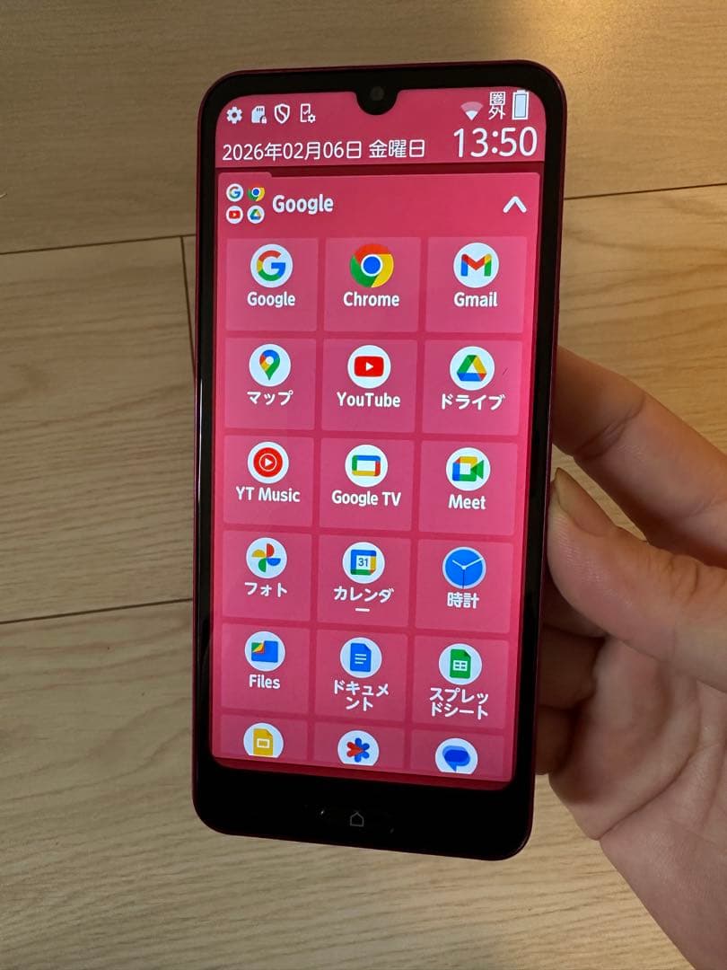 良品 FCNT らくらくスマートフォン a A401FC SIMフリー