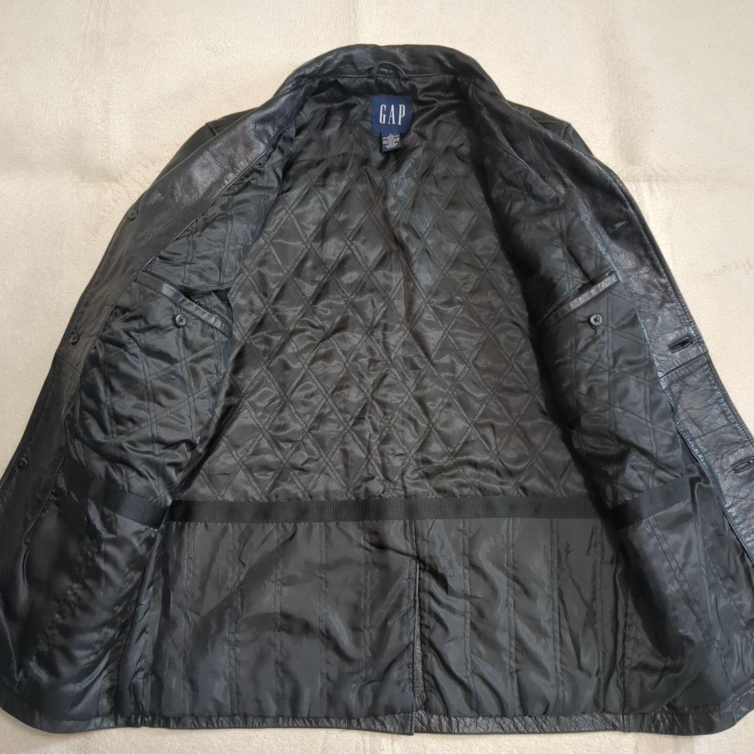 美品 オールドギャップ カーコート ブラック リアルレザー Sサイズ 野村訓市