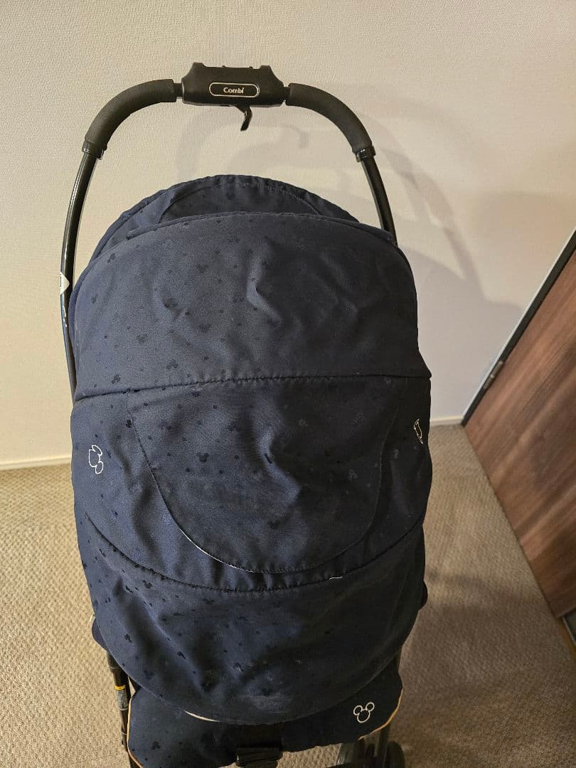 コンビ　ベビーカー メチャカル ハンディα ミッキーマウス ネイビー